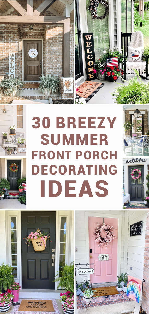 30 Breezy Summer Front Porch Decorating Ideas – Duvengar
