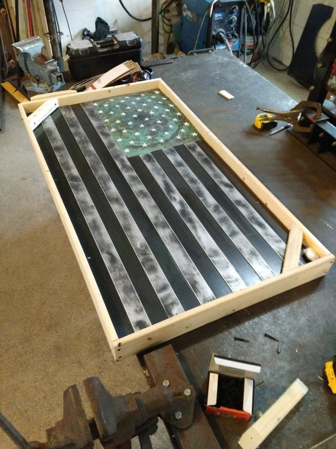 Interesting Metal American Flag Wall Art