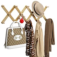 Amada Expandable Coat Rack Accordion Wall Hanger only $9.98
