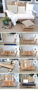 Looking for ideas for recycling old wood pallets? Then you’ve come to the right place! Nothing better than wooden pallets to redecorate your home without spending a dime! Since it’s wood, you can literally do whatever you want with it