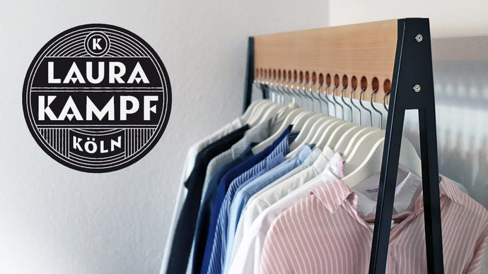 This week i build a clothes rack that looks a little nicer that the regular ones