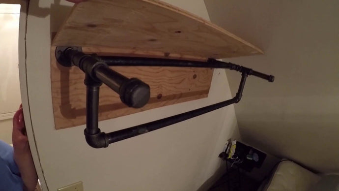 DIY Industrial Pipe Closet Rack by The Oregon Tale (4 years ago)