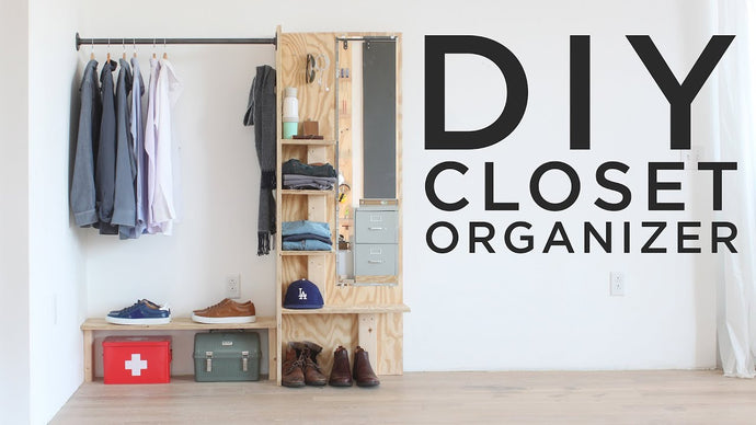 Full instructions for this DIY Closet Organizer / Dressing Station here: