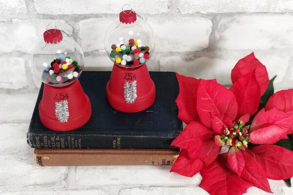 DIY Dollar Store Vintage Gumball Machine Ornament