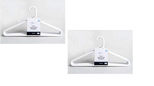 Mainstay Super Heavy Weight Hanger, White, 9-Pack (Pack of 2)