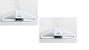Mainstay Super Heavy Weight Hanger, White, 9-Pack (Pack of 2)