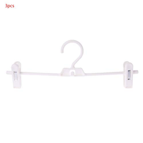 3pcs Clothes Trousers Pants Skirt Dress Hangers Clip Hook Rack Non-Slip Adjustable