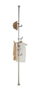 PRINCE HANGER, One-Touch Coat Rack, Silver, Steel, Free Standing, PHUS-0012
