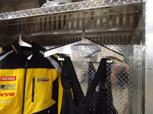 Garage & Shop Storage Closet & 2 Heavy Duty Hangers - 6 Foot, Aluminum