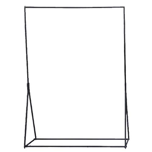 COAT RACK Clothing Store Display Stand, Black Wrought Iron Floor Assembly Shelf, Multi-Size Selection