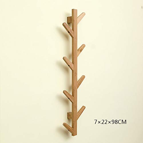 Coat Racks Modern DIY Entryway Wooden Clothing Rack Stand Hat Scarves Corner Hall Umbrella Tree for Bedroom Living Room Office Storage Rack,Natural,8Hook