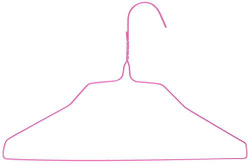 3Hanger Supply Children's Wire Hangers, Pink, 100 per Box