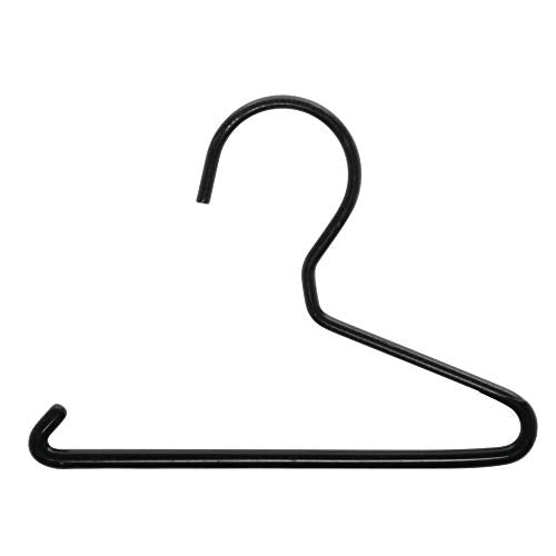 NAHANCO 2MINI Mini Tie/Leggings Hanger, 4 3/4”W - Black – 100 Count