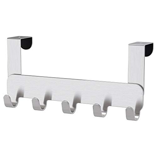 IKEA Brogrund Door Hanger Hook Organizer Rack 203.285.44, Stainless Steel For Bedroom, Bathroom, Cloth, Robe