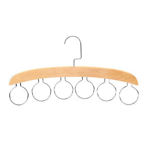 LIANGJUN Clothes Hangers Scarves Solid Wood Multifunctional Rotatable Drying Rack Pack Of 2, 41X19.5cm (Color : Wood color, Size : 1 pack)