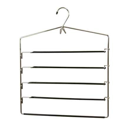 Home Basics Chrome Trouser Hanger Black [Misc.]