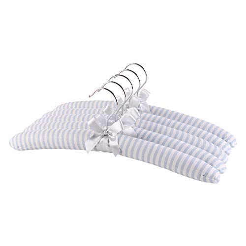 Xyijia Hanger Soft Sponge Coat Hanger for Dress 5Pcs/Lot Slim Striped Hangers for Clothes Hangers for Dresses Rack