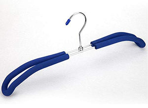 Xyijia Hanger 10 Pcs/Lot Non Slip Pink Blue Foam Padded Clothes Hanger for Wedding Dress Robe and Gown