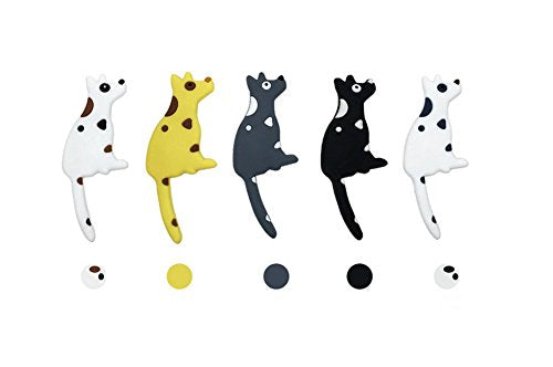 Set of 5 Dog Refrigerator Magnets Hooks,Mexidi Heavy Duty Magnet Calendar Magnet Cabinets Whiteboard Magnets for School Home Office(5Packs, 25.2Inch)