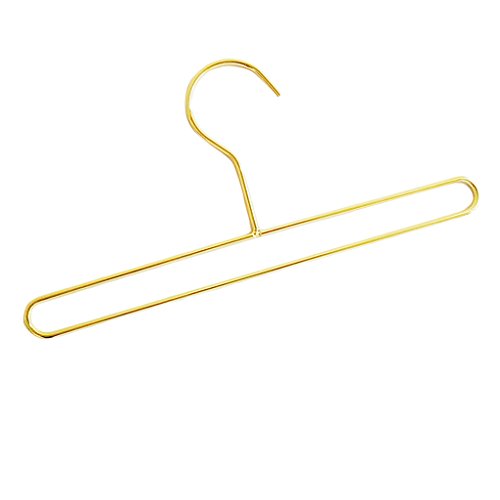 D DOLITY Clothes Trouser Hangers Metal Skirt Pants Wardrobe Closet Clothing Hook,Golden,Modern Non-Slip & Space Saving Design Excellent for Men and Women
