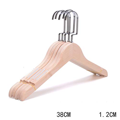 Wooden Clothes Hangers -Pack of 10 Natural Cedar Wood Coat Suit Hangers with Non Slip Smoothly Cut Notches- Women's and Children's,006