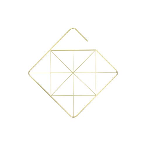 Umbra Pendant Diamond Geometric Copper Scarf Hanger/Accessory Hanger, Brass