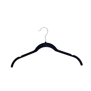 Black Velvet Non Slip Skirt Hanger (50 Pack)