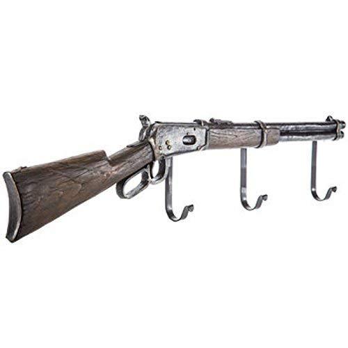 Rifle Wall Decor with Hooks Coat Hanger Rustic Western Country Decor Rustic Kitchen Hallway Storage Hook Towel Coat Hallway Jacket Hat Scarf Hook