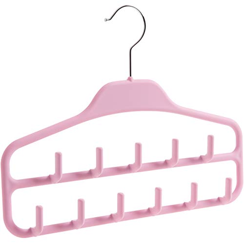 Kexinfan Hanger Multi-Function Storage Rack Belt Hanger Tie Scarf Rack Belt Hanging Scarf Shelf, Mint Green