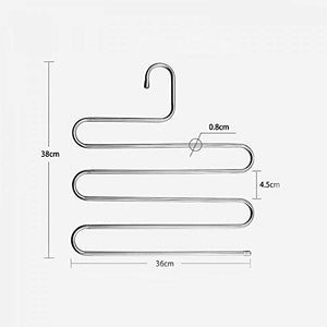 Xyijia Hanger Multi-Function 5 Layers Pants Hanger Rack Trousers Clothing Home Storage Organizer Accessories Supplies Gear Stuff