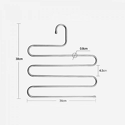 Xyijia Hanger Multi-Function 5 Layers Pants Hanger Rack Trousers Clothing Home Storage Organizer Accessories Supplies Gear Stuff
