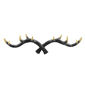 Antler Decoration Wall Coat Hook Creative Hook American Coat Rack Wall Hanger/Wood Color/Black / Brown /,B-6317.5cm