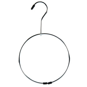 HANGERWORLD 3 Chrome Metal Belt Ring Holder Space Saving Scarf Jewellery Accessory Coat Clothes Hanger