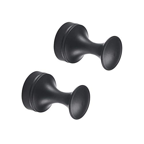 eForwish Brass Towel Hooks Wall Mounted - Robe Hooks Coat Hooks Wall Hooks Hat Hangers(Black,2-Piece)