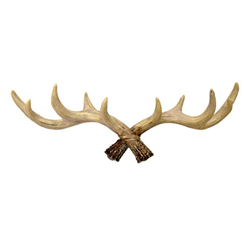 Katoot@ Vintage Deer Antlers Rack Belt Tie Hook Organizer Holder Home Decorative Wall Hat Coat Bag Hanging Hooks Storage Hanger