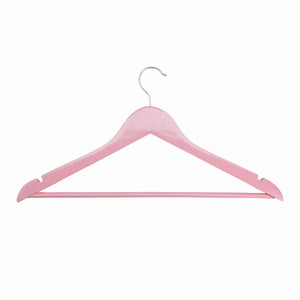 Harbour Housewares Wooden Clothes Hanger - Pastel Pink