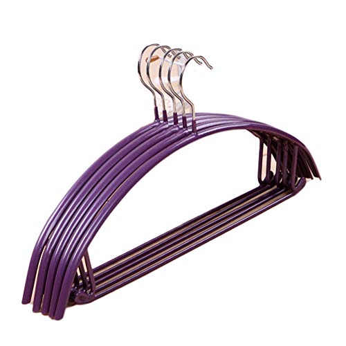 CmfwaMedsr Plastic Non-Slip Adult Hanger,Ultra Thin Space Saving Strong Clothes Coat Trouser Skirt Bra Multi-Colour Hangers-F 10 Pack
