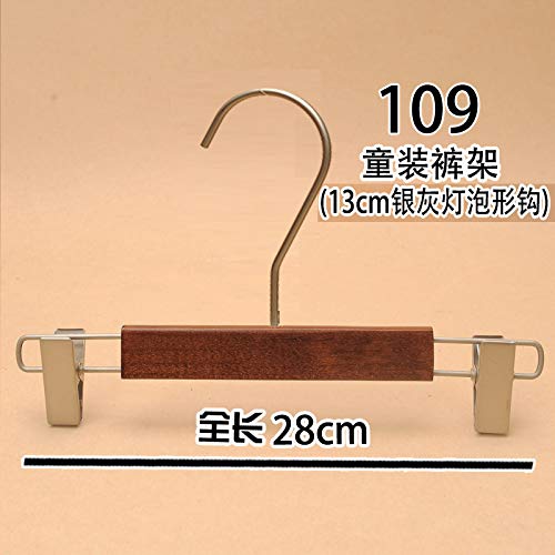 Xyijia Hanger (10Pcs/ Lot Wooden Hangers Clothing Store Retro Men and Women Children's Clothing 13Cm Long Hook Wood Hanger Pants Rack