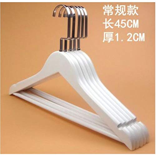 Xyijia Hanger 10Pcs/Lot 40/45Cm White Solid Wood Clothes Rack for Men's and Women's Pants Hanger Rack