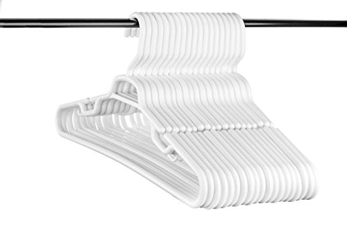 Neaties USA Made Heavy Duty Extra Large White Plastic Hangers, Set of 18