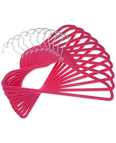 Joy Mangano Huggable Hanger Set for Suits and Pants 10-Pc. (1, Fuchsia)