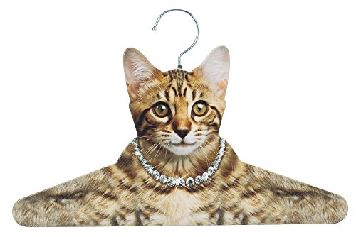 The Paragon Cat Hanger - Closet Organizer for Cat Lovers, Photo-Realistic Kitten Clothes Hanger