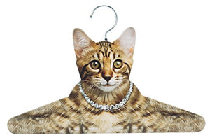 The Paragon Cat Hanger - Closet Organizer for Cat Lovers, Photo-Realistic Kitten Clothes Hanger