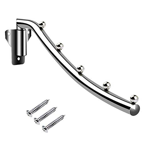 SYIDINZN Clothes Hanger Organizer Rack Sturdy Metal Clothes Caddy Storage Holder Stacker for Closet & Room Tidier Laundry Rooms Drying Rack - Chrome (1 Pack)