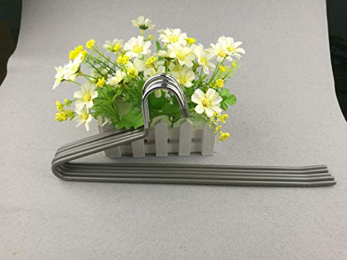 Kexinfan Hanger Non-Slip 2 Characters Pants Frame Pants Clip Plastic Clothes Hanging Drying Rack Stainless Steel Solid Drying Rack Outdoor, Anti- 2 Gray