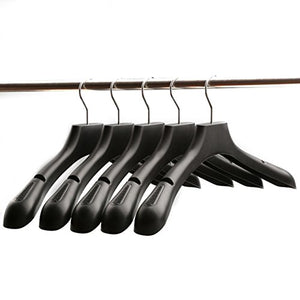 Suit Hanger, Wide Shoulders Without Clothes Hanging Clothes?Notched Shoulders & Swivel Hooks/Plastic No-Slip Wide Shoulder Coat Hangers/Set of 20