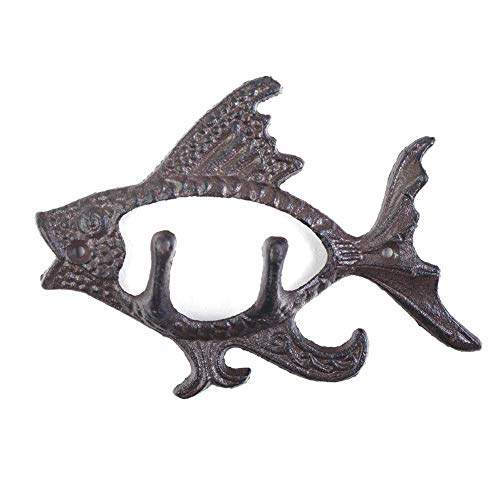 Rustic Heavy Duty Cast Iron Hook Wall Art Décor Hanging Towel Key Coat Rack Durable Iron Hanger Living Room Bathroom Room Kitchen Wall Decoration