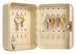 Master Lock, Small Lock Box with 20 Key Capacity, 7131D, Beige
