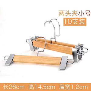 Xyijia Hanger Clothing Store Solid Wood Hanger Log Clothes Rack Wooden Ladies Ladies Antiskid Clothing Clothes Bracing
