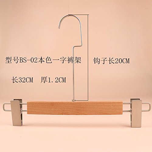 Kexinfan Hanger Logs Natural Wood Hanger Clothing Men Sex Wood Suit Hang Pants High-Grade Natural Wood Hangers,1,Bs-02 Character Pants
